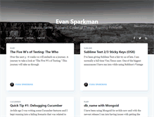 Tablet Screenshot of evansparkman.com